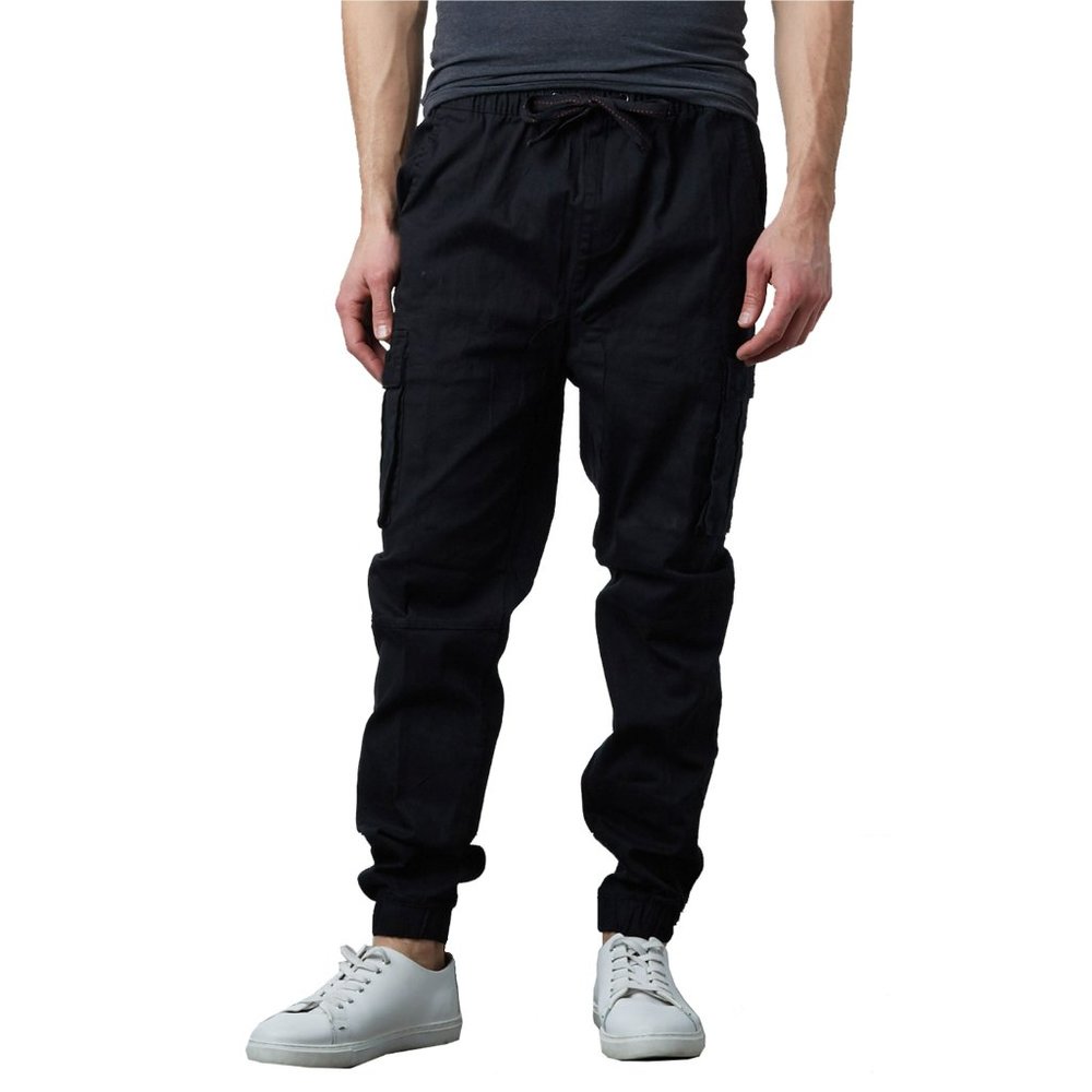 NWT Jump Start Small S Men's Flex Stretch Cargo Jogger Pants Chino Twill Cotton